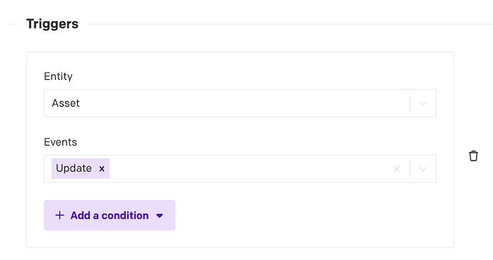 On asset update  Webhooks  Project settings  Locales & Timezone  Environment configuration  asset-update-publish-webhook  DatoCMS - 2026-01-26 11-43-23 AM
